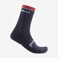 CASTELLI Kolesarske klasične nogavice - QUINDICI SOFT MERINO - modra