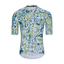 HOLOKOLO Kolesarski dres kratek rokav in kratke hlače - COMIC - modra/svetlo modra