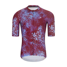 HOLOKOLO Kolesarski dres kratek rokav in kratke hlače - RUSTLE - bež/bordo