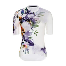 RIVANELLE Kolesarski dres kratek rokav in kratke hlače - FLOWERY LADY - bež/bela/večbarvno
