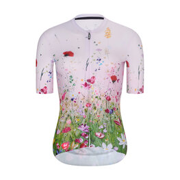 RIVANELLE Kolesarski dres kratek rokav in kratke hlače - IN BLOOM - bež/rožnata/večbarvno