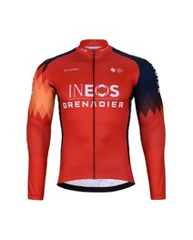 BONAVELO Kolesarski zimski set - INEOS 2024 WINTER - modra/črna/rdeča