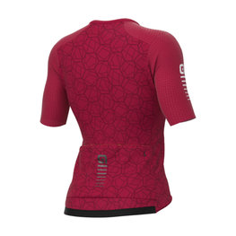 ALÉ Kolesarski dres s kratkimi rokavi - R-EV1  VELOCITY LADY - bordo