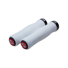 SRAM ročaji - LOCKING GRIPS 129 mm - siva/rdeča