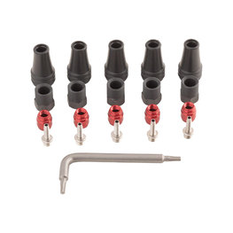 SRAM komplet vijakov - DISC BRAKE HOSE FITTING KIT - črna