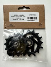 SRAM jermenice menjalnika - PULLEYS X0 T-TYPE EAGLE AXS - črna