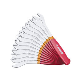 UNIOR komplet ključev - CONE WRENCH SET 13 - 28 / 12 - rdeča