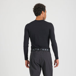 SPORTFUL Kolesarska  majica z dolgimi rokavi - MERINO LS - črna