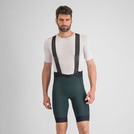 SPORTFUL Kolesarske kratke hlače z naramnicami - SUPERGIARA - zelena