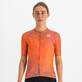 SPORTFUL Kolesarski dres s kratkimi rokavi - ROCKET - oranžna