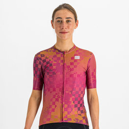 SPORTFUL Kolesarski dres s kratkimi rokavi - ROCKET - ciklama/rjava