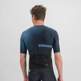 SPORTFUL Kolesarski dres s kratkimi rokavi - BOMBER - črna/modra