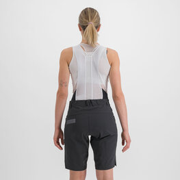 SPORTFUL Kolesarske kratke hlače brez naramnic - GIARA W - črna