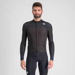 SPORTFUL Kolesarski dres z dolgimi rokavi zimski - BODYFIT PRO - črna/rjava