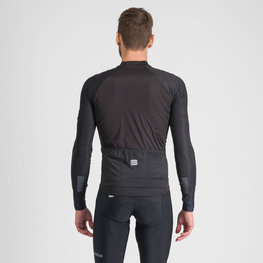 SPORTFUL Kolesarski dres z dolgimi rokavi zimski - BODYFIT PRO - črna/rjava