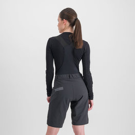 SPORTFUL Kolesarska  majica z dolgimi rokavi - MERINO - črna