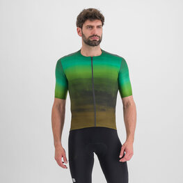 SPORTFUL Kolesarski dres s kratkimi rokavi - FLOW SUPERGIARA - zelena