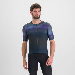 SPORTFUL Kolesarski dres s kratkimi rokavi - FLOW SUPERGIARA - modra/črna