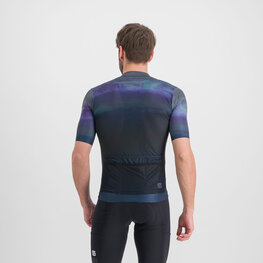 SPORTFUL Kolesarski dres s kratkimi rokavi - FLOW SUPERGIARA - modra/črna