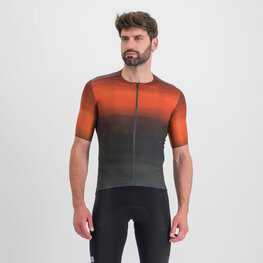 SPORTFUL Kolesarski dres s kratkimi rokavi - FLOW SUPERGIARA - oranžna/siva