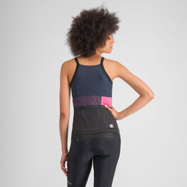 SPORTFUL Kolesarski dres brez rokavov - SNAP - črna/modra