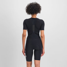 SPORTFUL Kolesarska  majica s kratkimi rokavi - MERINO - črna