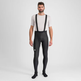 SPORTFUL Kolesarske dolge hlače z naramnicami - BODYFIT PRO - črna