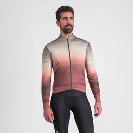 SPORTFUL Kolesarski dres z dolgimi rokavi zimski - FLOW SUPERGIARA THERMAL - bež/rjava