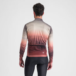 SPORTFUL Kolesarski dres z dolgimi rokavi zimski - FLOW SUPERGIARA THERMAL - bež/rjava