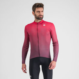 SPORTFUL Kolesarski dres z dolgimi rokavi zimski - ROCKET THERMAL - rdeča/vijolična