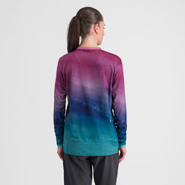 SPORTFUL Kolesarska  majica z dolgimi rokavi - FLOW GIARA - vijolična/modra