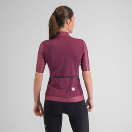 SPORTFUL Kolesarski dres s kratkimi rokavi - SUPERGIARA W - bordo