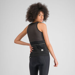 SPORTFUL Kolesarski dres brez rokavov - SUPERGIARA - črna