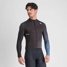 SPORTFUL Kolesarski dres z dolgimi rokavi zimski - BODYFIT PRO THERMAL - črna