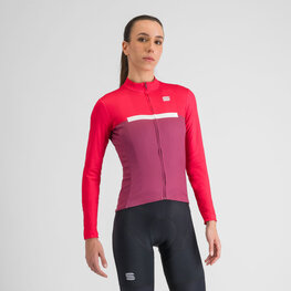 SPORTFUL Kolesarski dres z dolgimi rokavi zimski - PISTA THERMAL W - rožnata