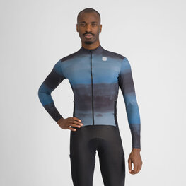 SPORTFUL Kolesarski dres z dolgimi rokavi zimski - FLOW SUPERGIARA THERMAL - modra
