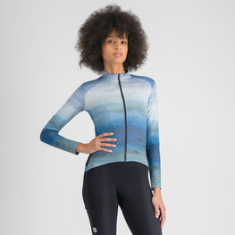 SPORTFUL Kolesarski dres z dolgimi rokavi zimski - FLOW SUPERGIARA THERMAL W - modra