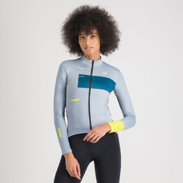 SPORTFUL Kolesarski dres z dolgimi rokavi zimski - BREAKOUT SUPERGIARA THERMAL W - siva/modra