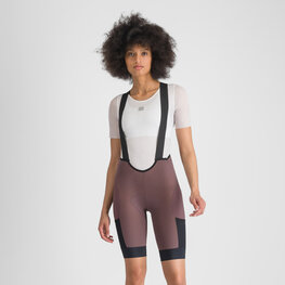 SPORTFUL Kolesarske kratke hlače z naramnicami - SUPERGIARA 2 W - vijolična