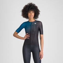 SPORTFUL Kolesarski dres s kratkimi rokavi - LIGHT W - modra/črna