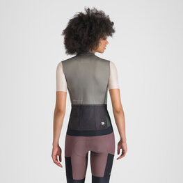 SPORTFUL Kolesarski dres s kratkimi rokavi - SUPERGIARA LOGO W - siva/rožnata