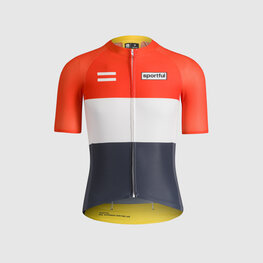 SPORTFUL Kolesarski dres s kratkimi rokavi - SUPERNOVA HERITAGE - modra/bela/rdeča/rumena