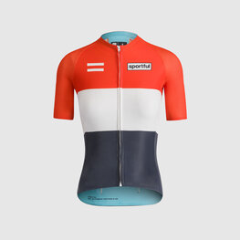 SPORTFUL Kolesarski dres s kratkimi rokavi - SUPERNOVA HERITAGE W - modra/bela/rdeča