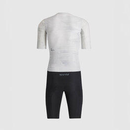 SPORTFUL Kolesarski kombinezon - FAST NOT FUN - bela/črna