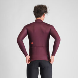 SPORTFUL Kolesarski dres z dolgimi rokavi zimski - CLASSIC THERMAL - bordo