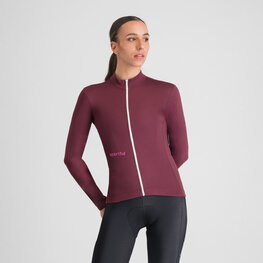 SPORTFUL Kolesarski dres z dolgimi rokavi zimski - CLASSIC THERMAL W - bordo