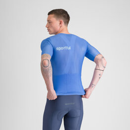 SPORTFUL Kolesarski dres s kratkimi rokavi - LIGHT 2 - modra