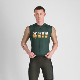 SPORTFUL Kolesarski dres s kratkimi rokavi - SUPERGIARA 2 - zelena/zlata