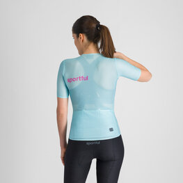 SPORTFUL Kolesarski dres s kratkimi rokavi - LIGHT 2 - svetlo modra