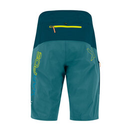 KARPOS Kolesarske kratke hlače brez naramnic - RAPID BAGGY - modra/zelena